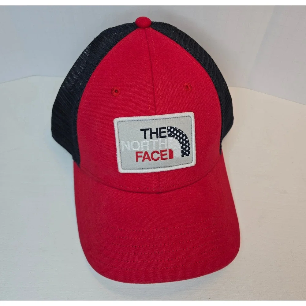 The North Face Americana Trucker Hat Cap TNF One Size American Flag Adjustable